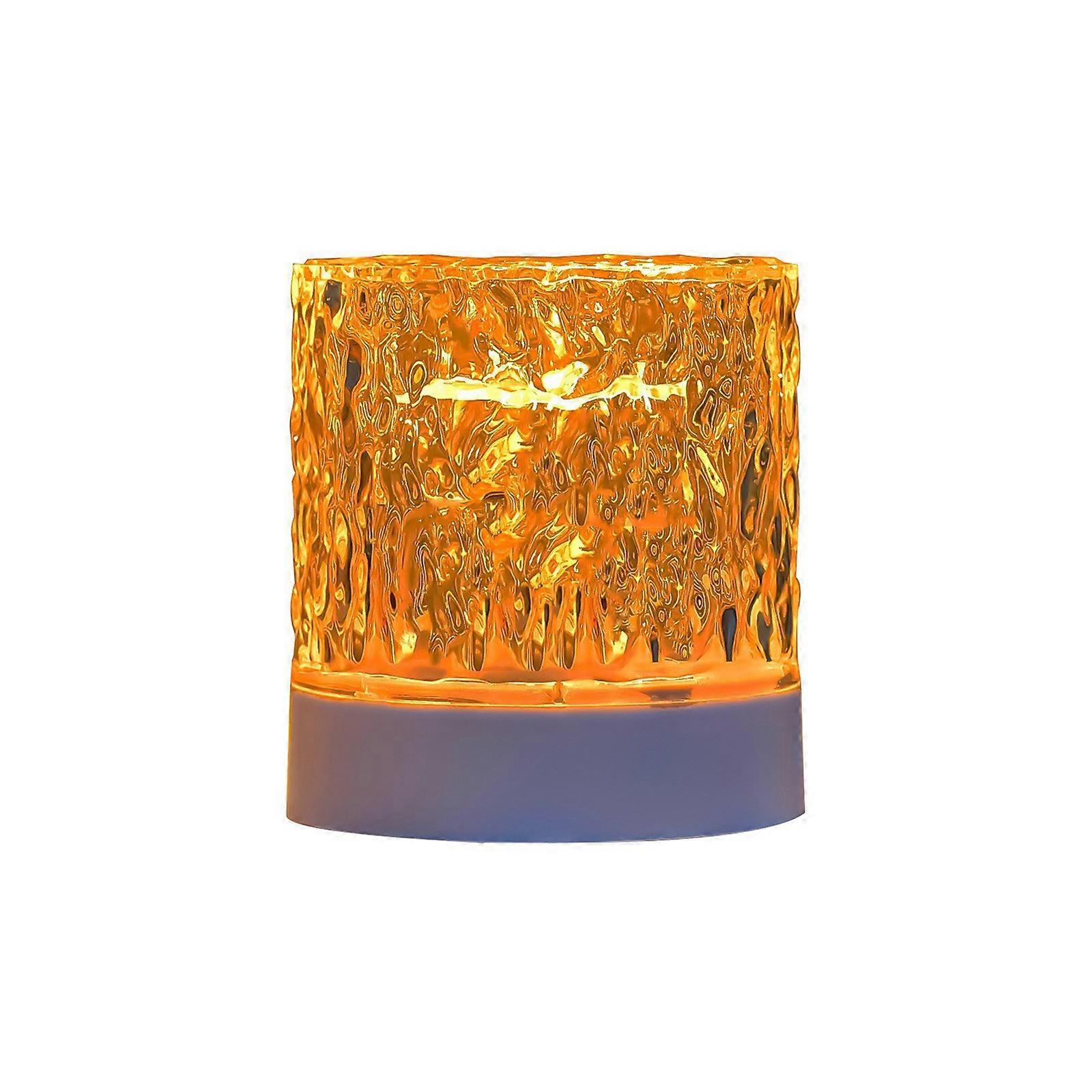 3/16 colori cilindro aurora boreale onda d'acqua luce notturna w / lampada d'atmosfera a led remota