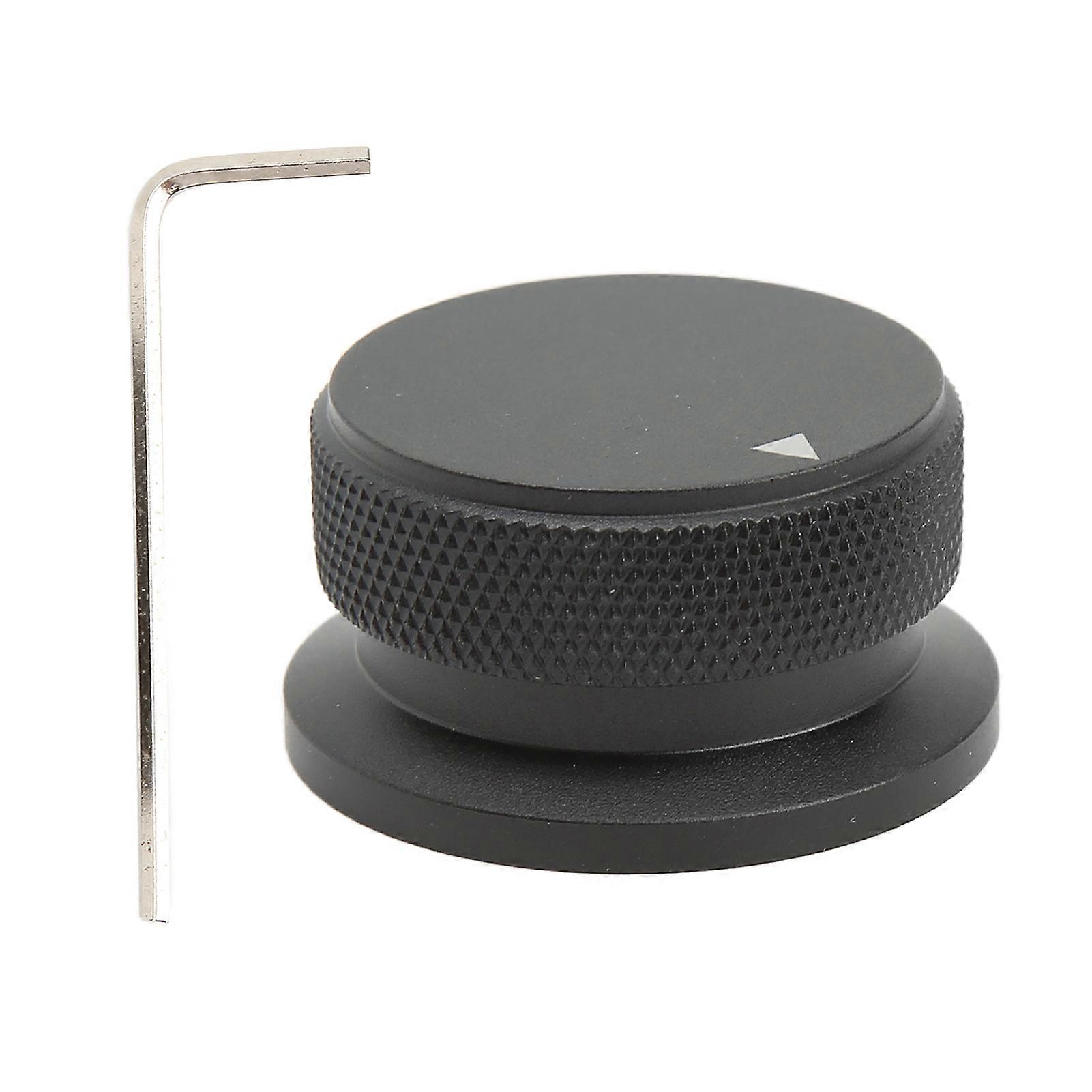Black Guitar Knob Set with Wrench Hat Appearance Robust Drop Proof Guitar Control Knob Kit