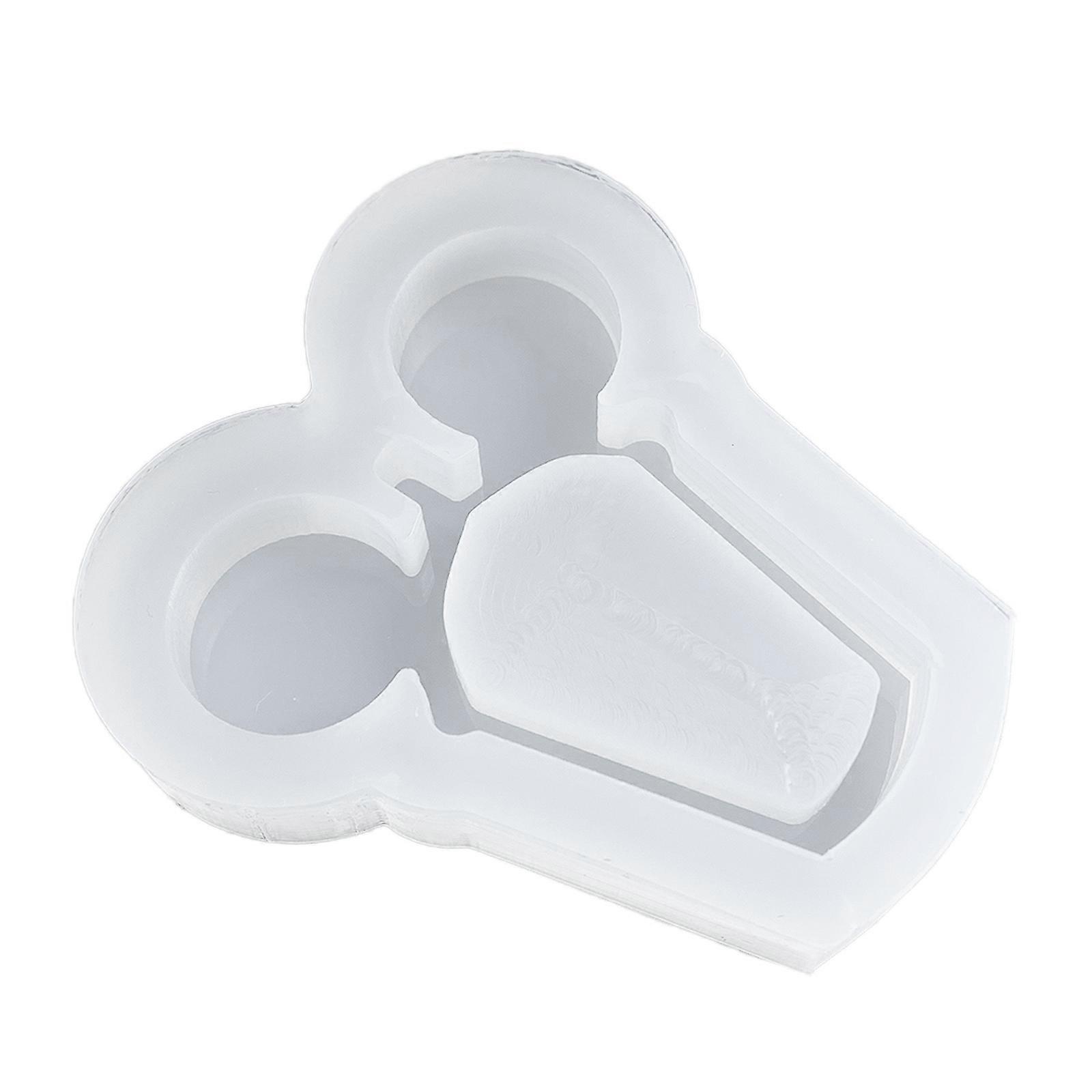  חול טובעני סיליקון עובש אפוקסי DIY מחזיק מפתחות תבנית יצירה למתנת ולנטיין