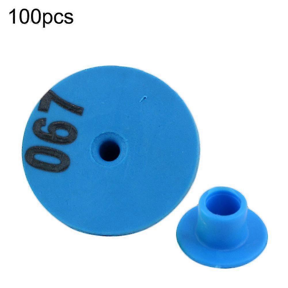 100Pcs Numbered Round Goat Sheep Pig Livestock Animal Ear Tags Labels Marks