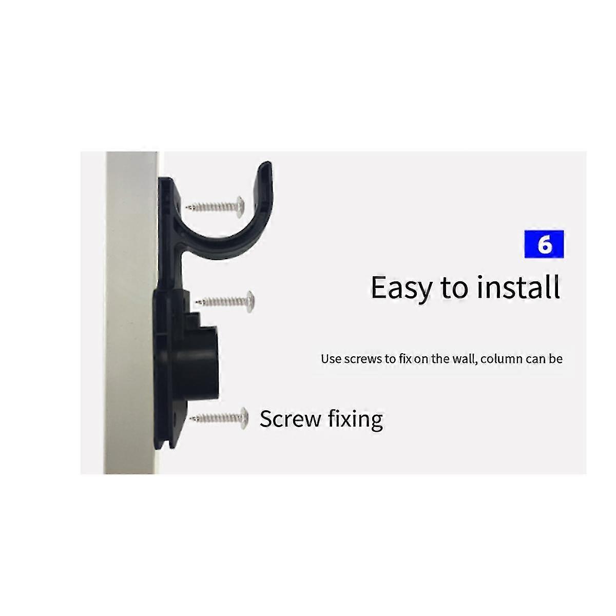One Piece Wall Ev Charger Cable Holder Head Socket For Ev Charger Type2 Connector Eu Standard