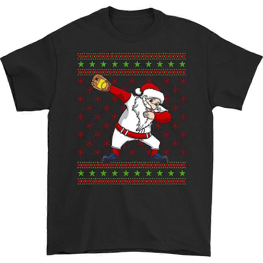 Dabbing Santa Softball jule-T-skjorte