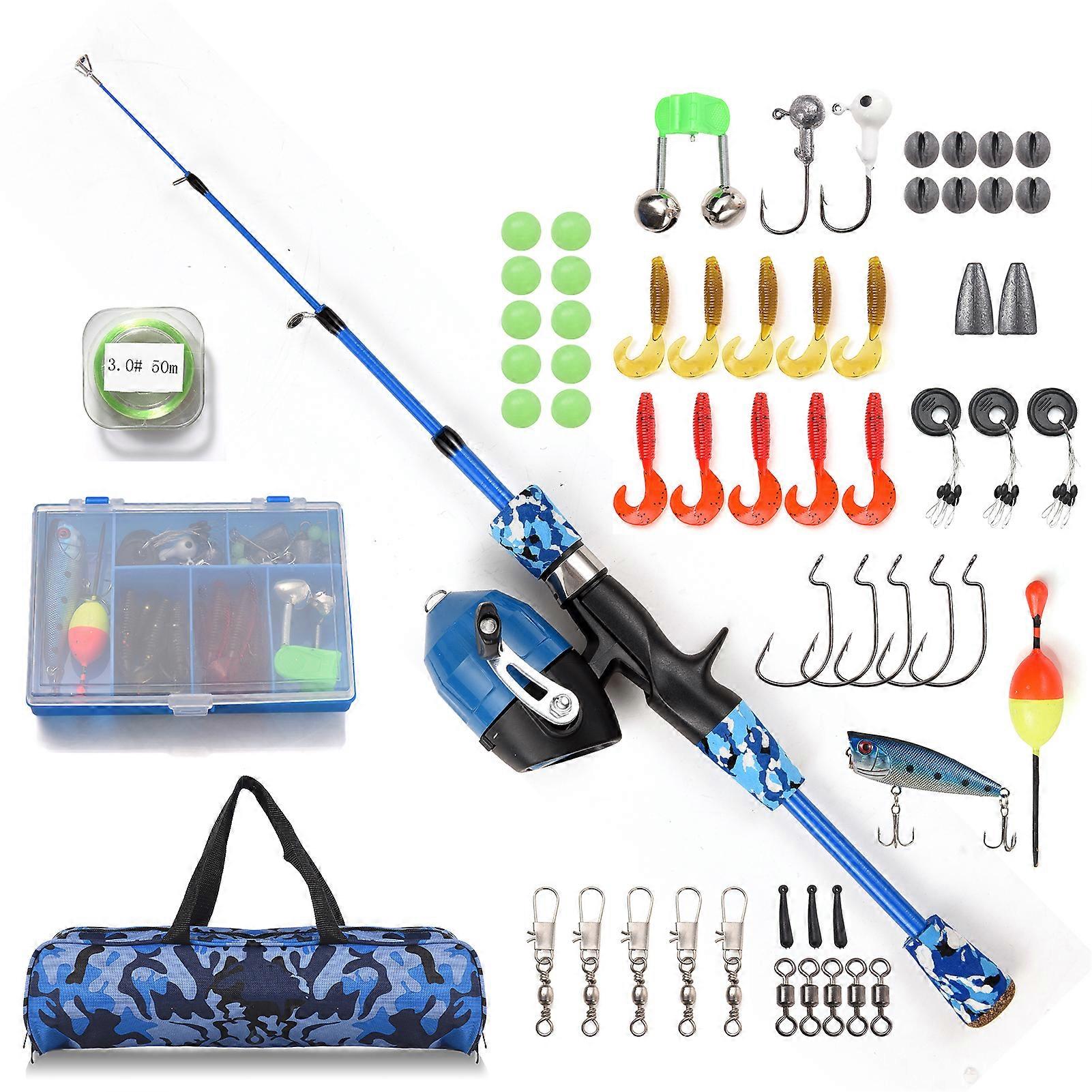 best telescopic fishing rod on amazon Pole Combo Set, 2.1m/6.89ft, 2PCS Rods, 2PCS Spinning Reels Black Widow 3 Section 10 Telescoping Pole is brand new GVDV Telescopic Fishing Rod and