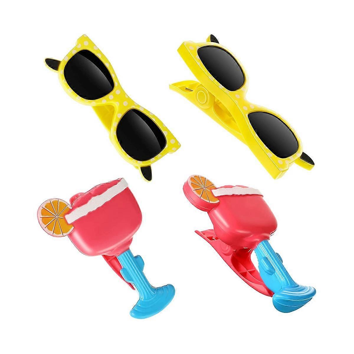 Rantapyyhkeen tuulenpitävät pidikkeet rantatuoleille terassi- ja uima-allastarvikkeet sarjakuvalasit pyyhepidikkeet