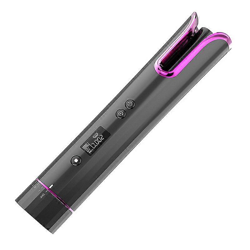 Home Hairdressing LCD Digital Display USB Charging Automatic Curling Iron
