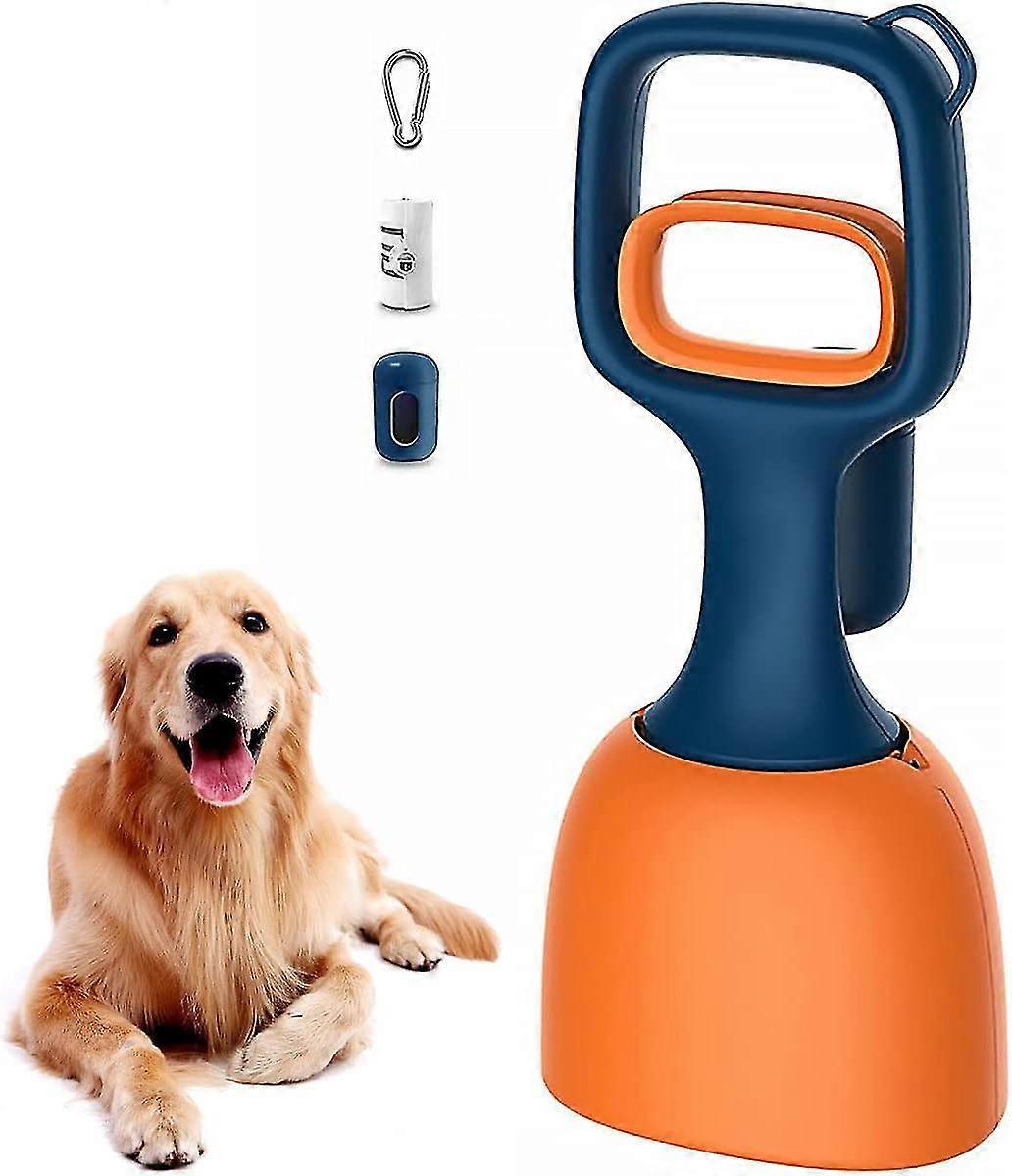 Pet Pooper Scooper Dog Pooper Scooper avec Bag Attachment Lightweight Short Poo Remover Portable Plastic Compact Durable Dog Poop Pick Up Tool For Ind