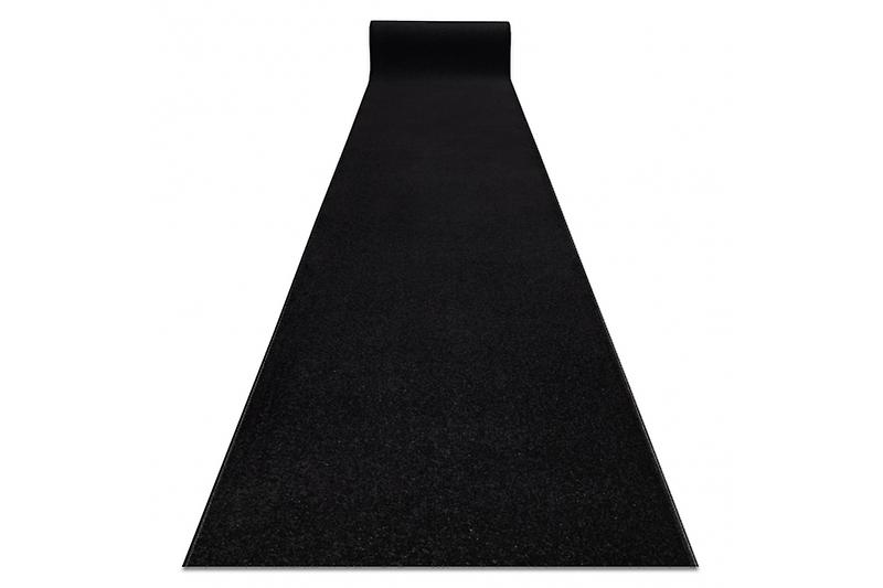 Runner KARMEL Plain, one colour black 60 cm