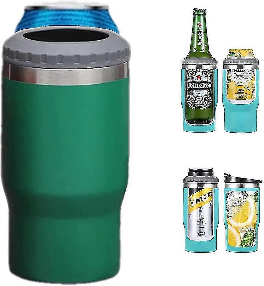 Burkisolator. 2-locks isolerad flaskkylare i rostfritt stål med dubbelvägg. Öl