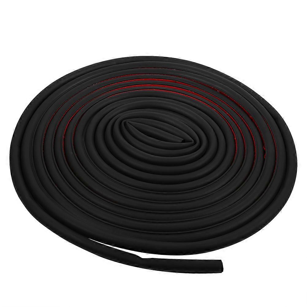 8M Big D Shape Car Motor Door Edge Rubber Seal Trim Hollow Strip Weatherstrip