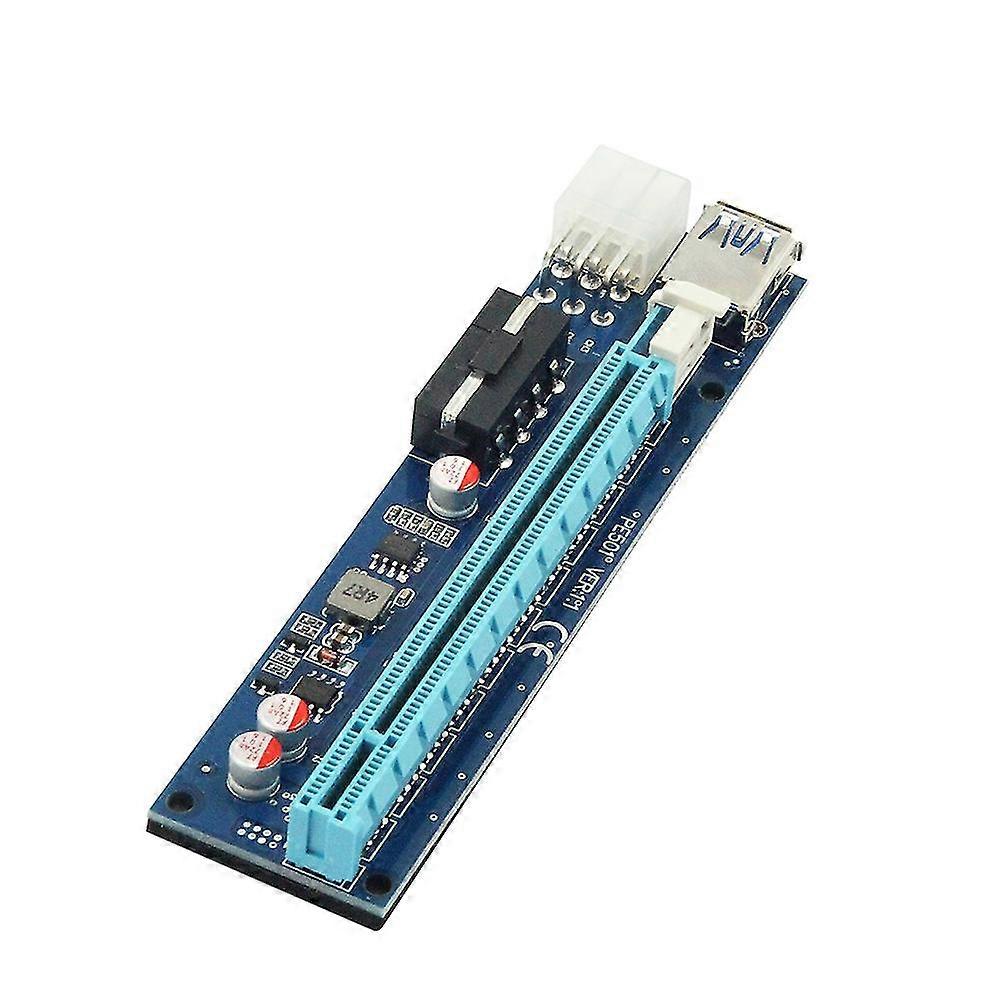 PCI-E Riser Card PCI Express 1X to 16X 30CM USB 3.0 SATA to 4Pin+6Pin Dual Power Cable for BTC Mining Miner Riser