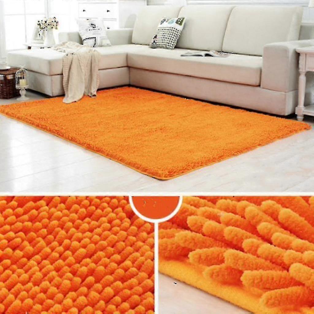 Shaggy Chenille Bath Mat / Area Rug Floor Carpet Decor Red 60x120cm