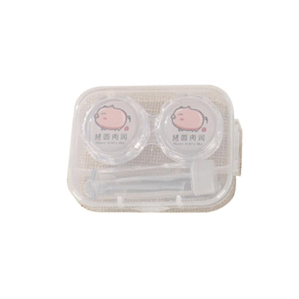 Portable Cartoon Glasses Case Corneal Contactor Care Kit