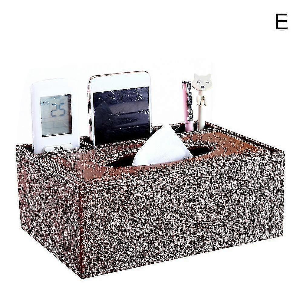 Home Desk Table Remote Control Phone Tissue Paper Storage Box Holder Organizer( Size : E )
