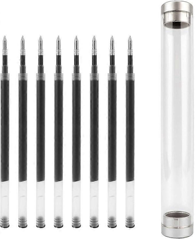10 Replaceable Ballpoint Pen Refills Work For Most Brand Pens with Smooth Writing, Free Flowing German Ink with 0.5mm Medium Ballpoint Tip Only Refill