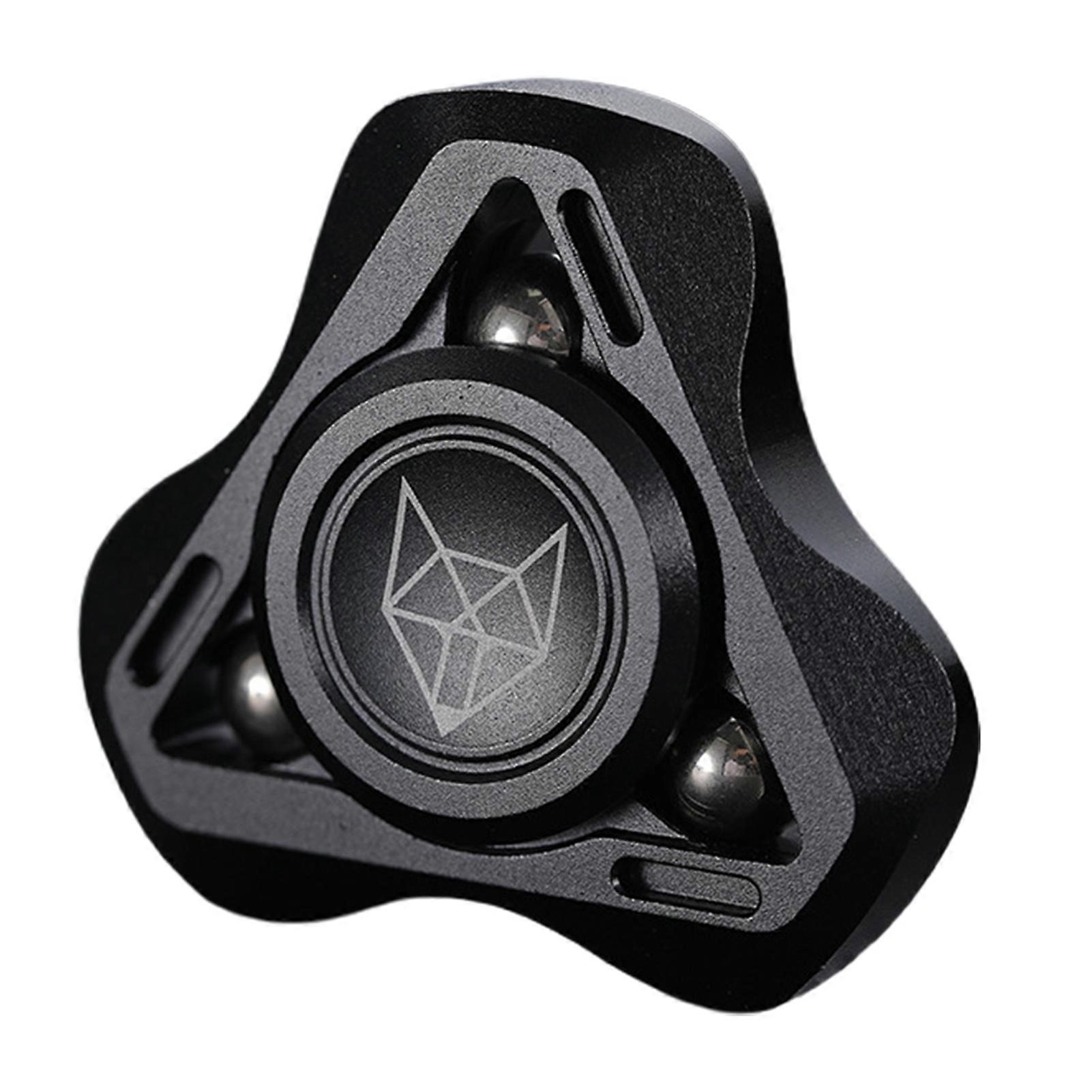 Fidget Spinner Eye-catching Wear-Resistant Aluminum Alloy Spinning Top Children Autism Stress Relief Toy for Home KAESI