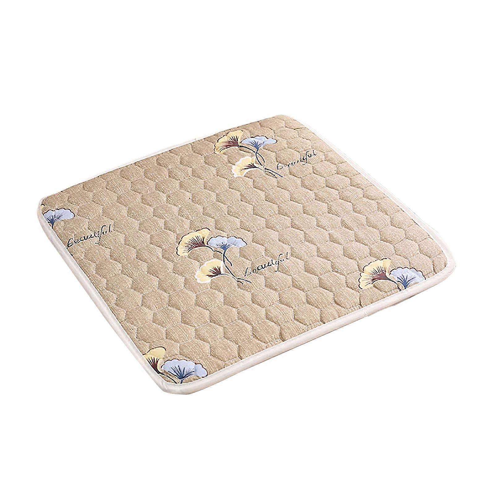Chair Cushion with Straps Dustproof Decorative Polyester Household Restaurant Dining Stool Cushion Pad for Daily Use KAESI