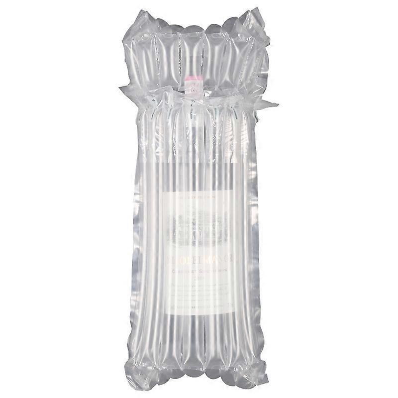 10包酒瓶旅行保护袋7柱，气泡垫包裹袖套用于行李，运输，葡萄酒充气袋，安全运输