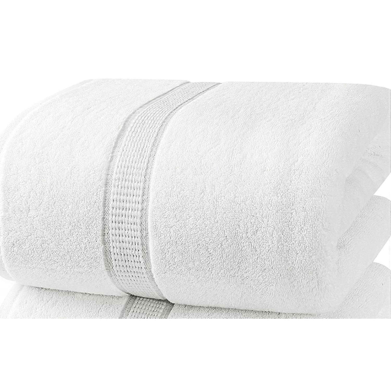 large cotton bath towel 160 x 80 cm (white)
