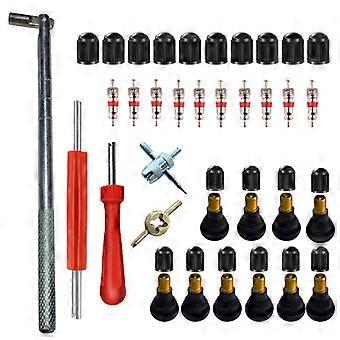 35 pz Valvola per pneumatici per auto tr412, pz Valvola tubeless per pneumatici per auto Kit valvola per pneumatici per pneumatici Tappo per stelo per pneumatici Stelo per valvola per auto