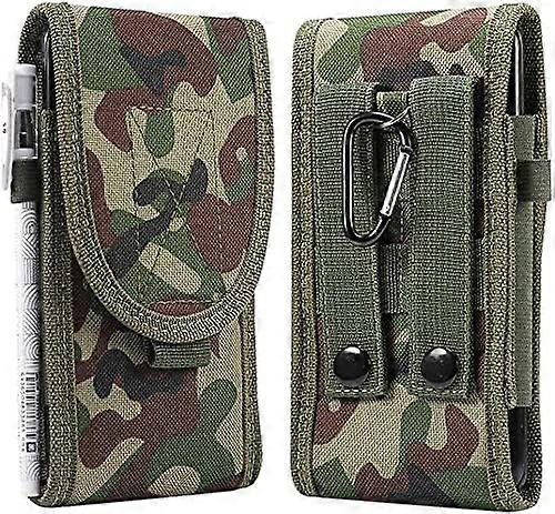 Tactical Holster Army Mobile Phone Belt Pouch EDC Security Pack Carry Accessory Kit Waist Bag Case Compatible iPhone 12 Pro X XS Max XR 7 8 66s Plus S