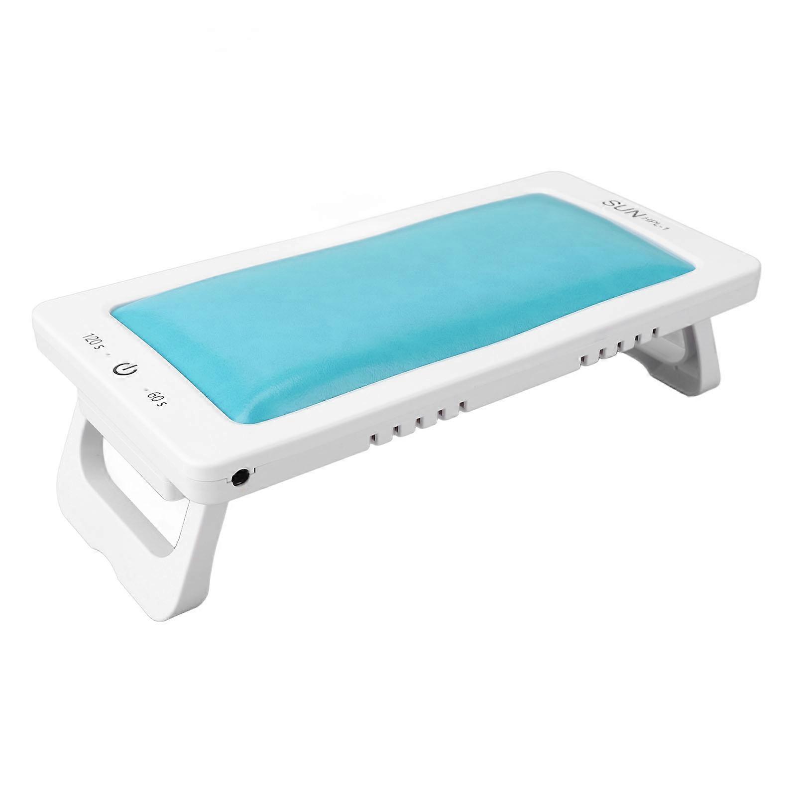 Foldable Nail Gel Dryer 27pcs Light Chips 2 Timing PU Leather Hand Pillow Nail Polish Curing Lamp Blue