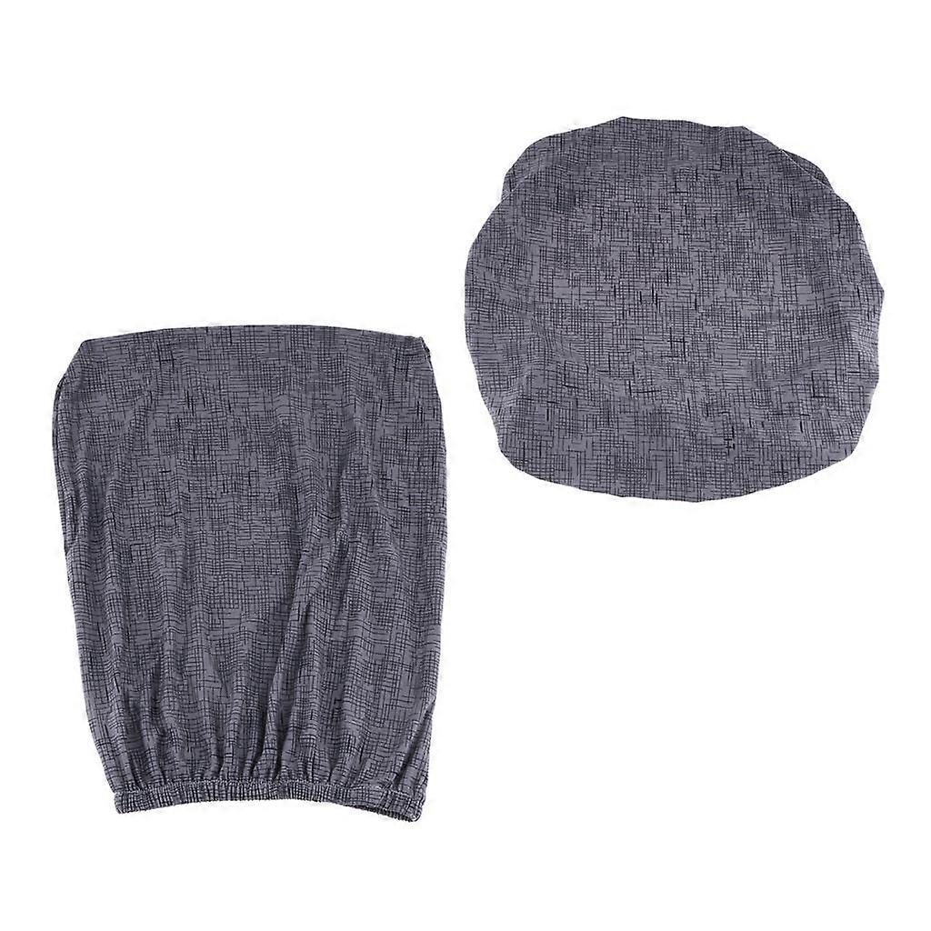 Removable Stretchable Soft Slipcover Office Computer Chair Covers Dark Grey