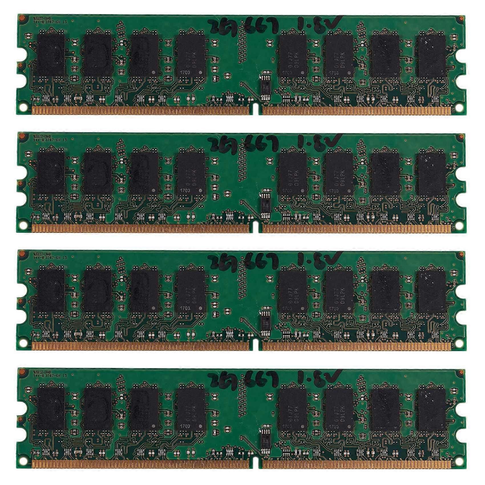 4X 2GB DDR2 PC2-5300 667MHz 240Pin 1.8V Desktop DIMM Memory RAM for Intel, for AMD(2GB/667)