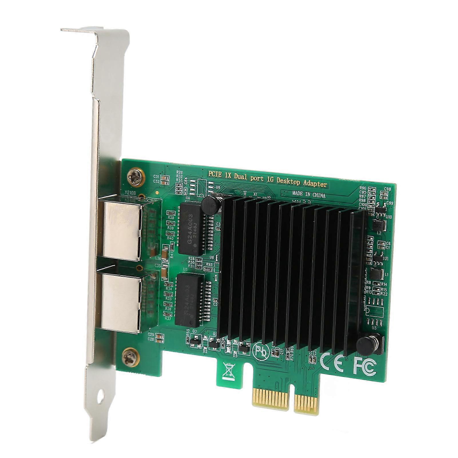 1000M Gigabit Ethernet Netzwerkkarte Dual RJ45 Port 10/100/1000Mbps PCI Express Netzwerkadapter für Windows