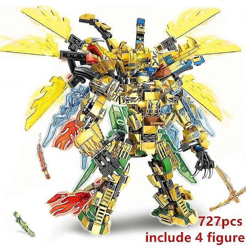 新しい4in1シリーズゴールデンダークバットテロダクティルドラゴンシーズン15ビルディングブロッククラシックモデルセットブリックキッズキットTA