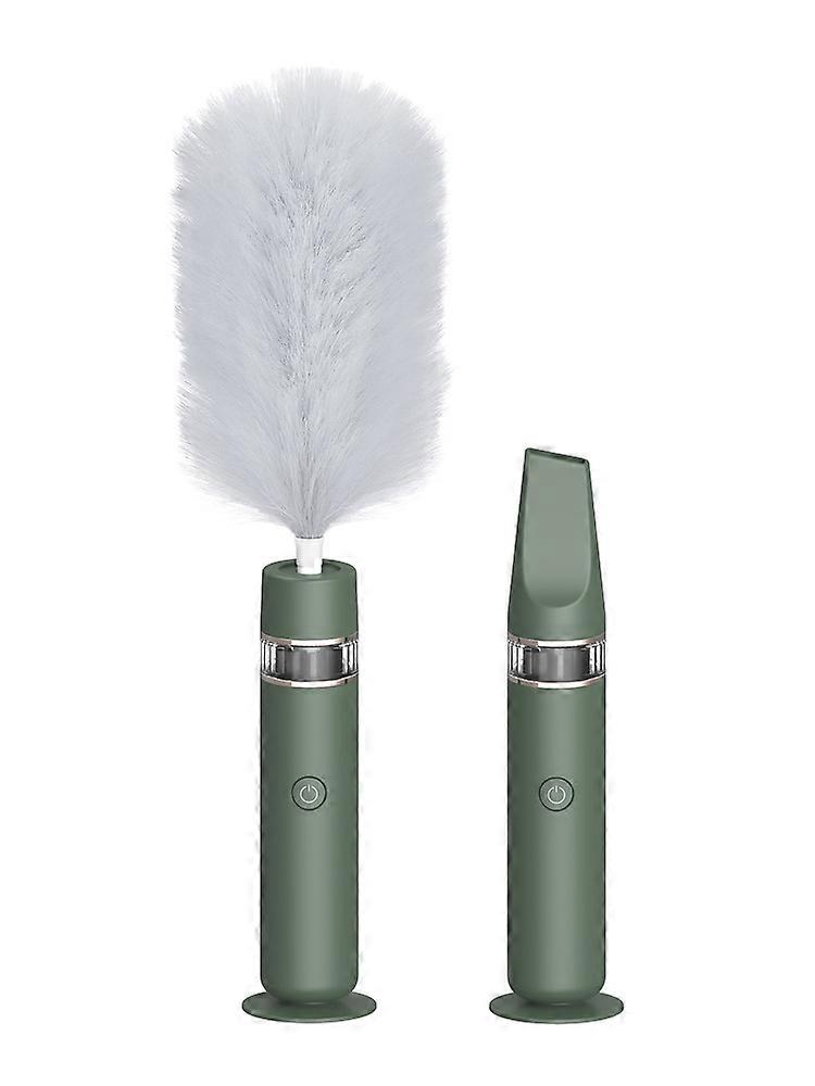 Electric Feather Duster Handheld Telescopic Dust Clean Brush Removal Duster for Home Furniture Computer Car Cleaner USB Charging