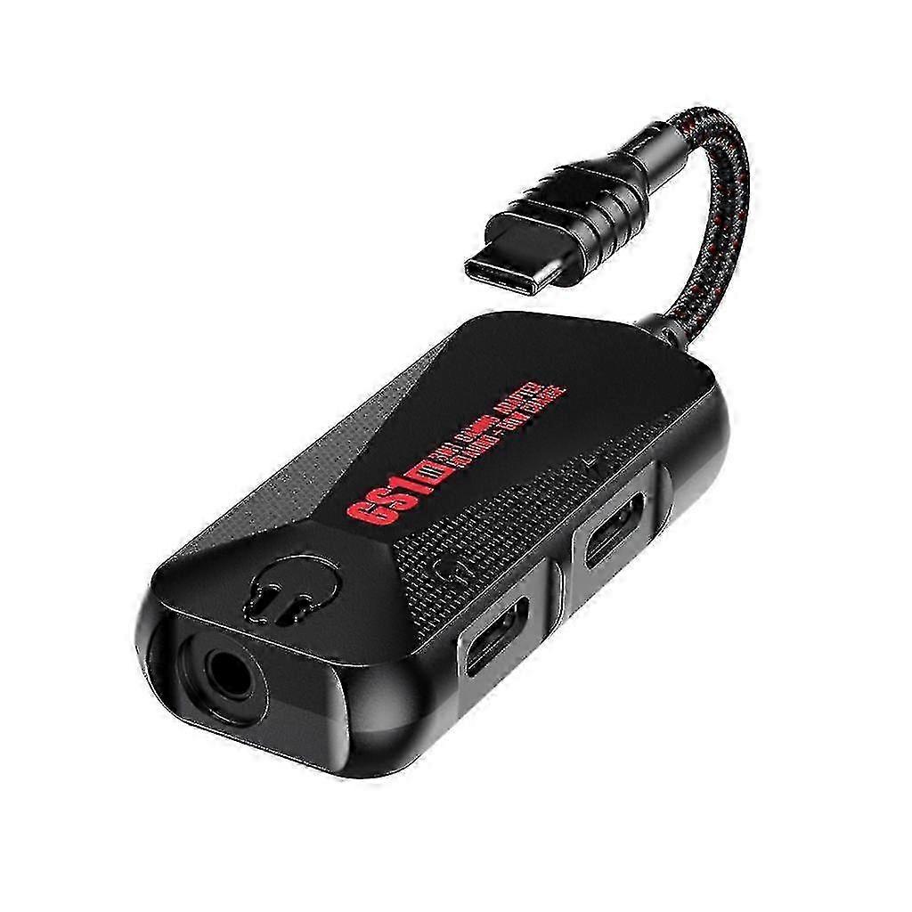 Gs1 Chicken Game Phone Sound Card 3 In 1 Mobile Phone Game Sound Card With Charger Adapter Usb-c Type-c To 3.5mm Charge