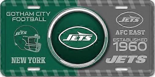 Placa de Licença New York Jets NFL Bullseye