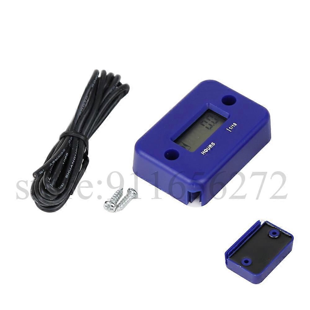 Waterproof Digital Hour Meter DisplayLCD Portable Engine Hour Meter for Motorcycle/Boat Engines Counter Hour Meter~28221