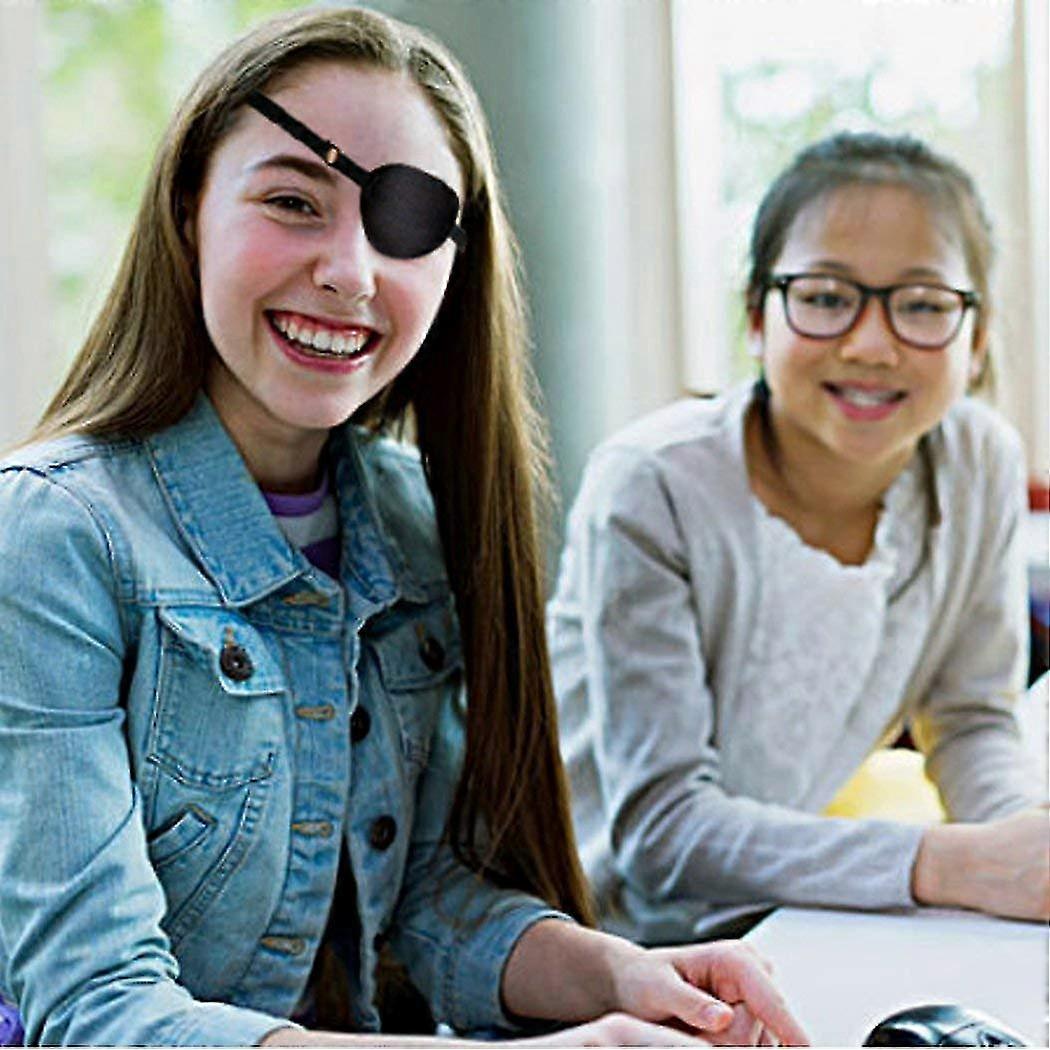 Opaski na oczy 2 Opakowanie Regulowane Amblyopia Lazy Eye Patches, Czarny