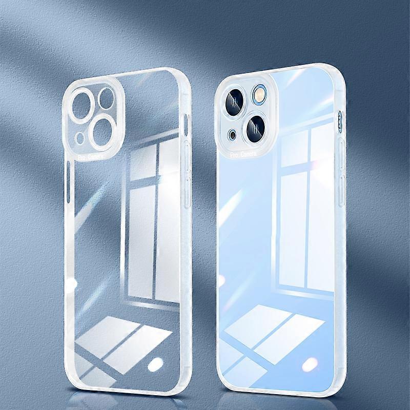 For iPhone 14 Plus Crystal Plated High Transparency Phone Case
