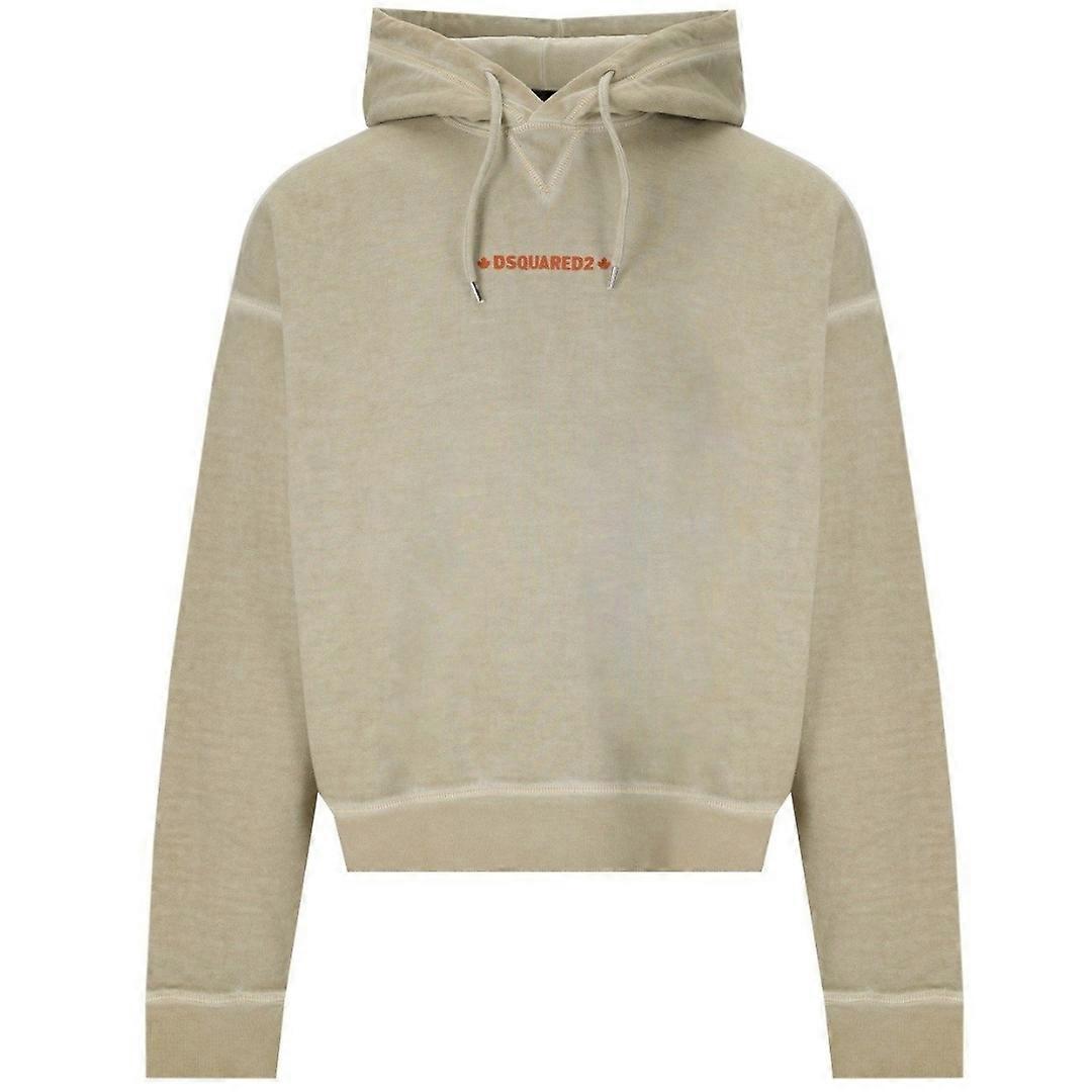 Dsquared2 Cipro Fit هودي صغير بشعار ماستيك بيج