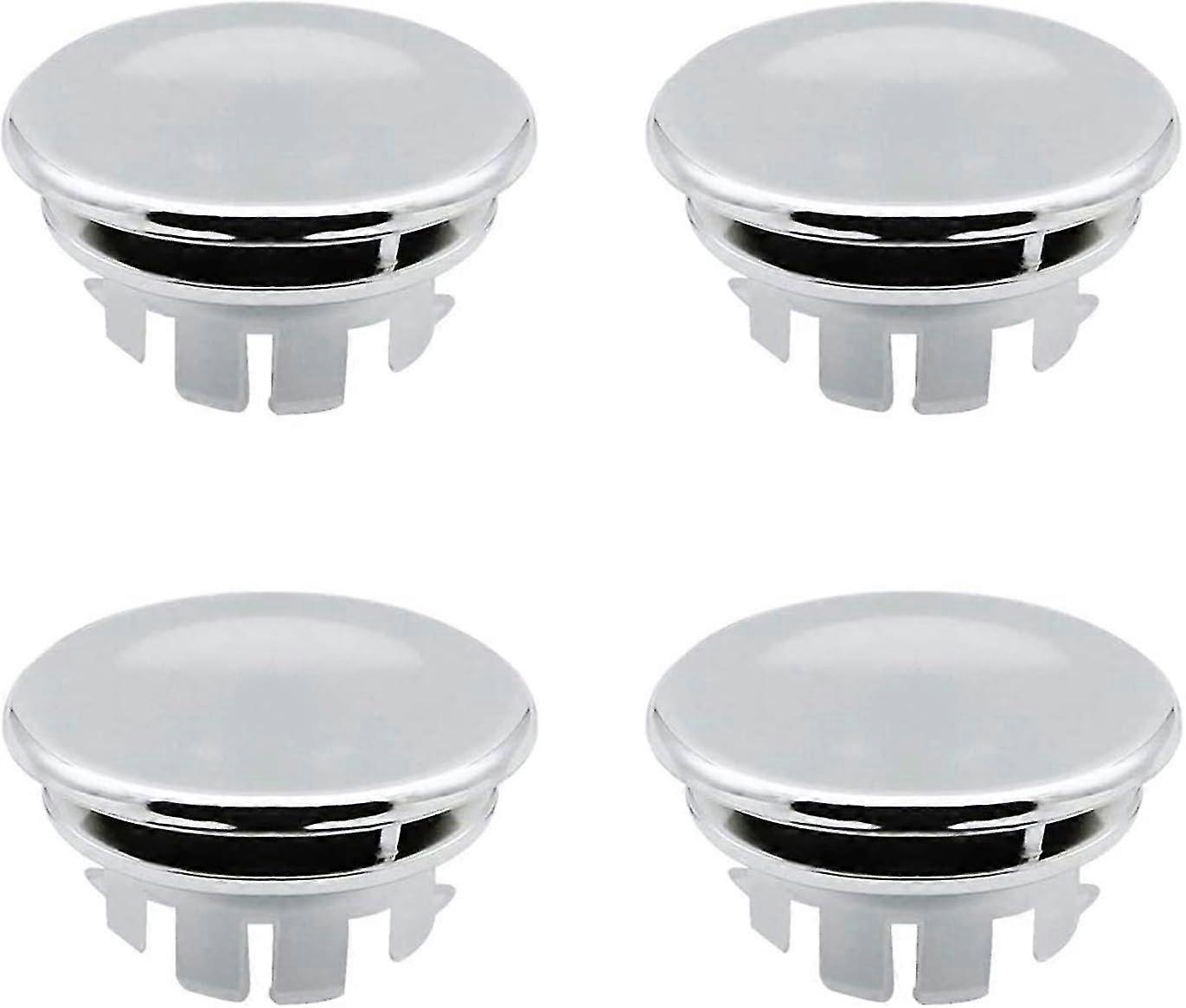 Sink Overflow Cover Replacement Plug For Bathroom Kitchen Sink Overflow Round Hole - Repair Parts For Correct Insertion (4 Pcs)