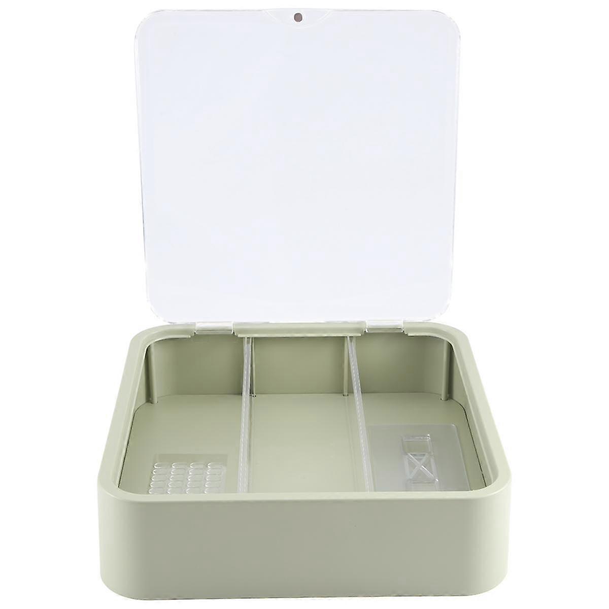 Wall-Mounted Clear Display Case for Figures,Adjustable Display Stand Clear Display Box with Door,Avocado Green