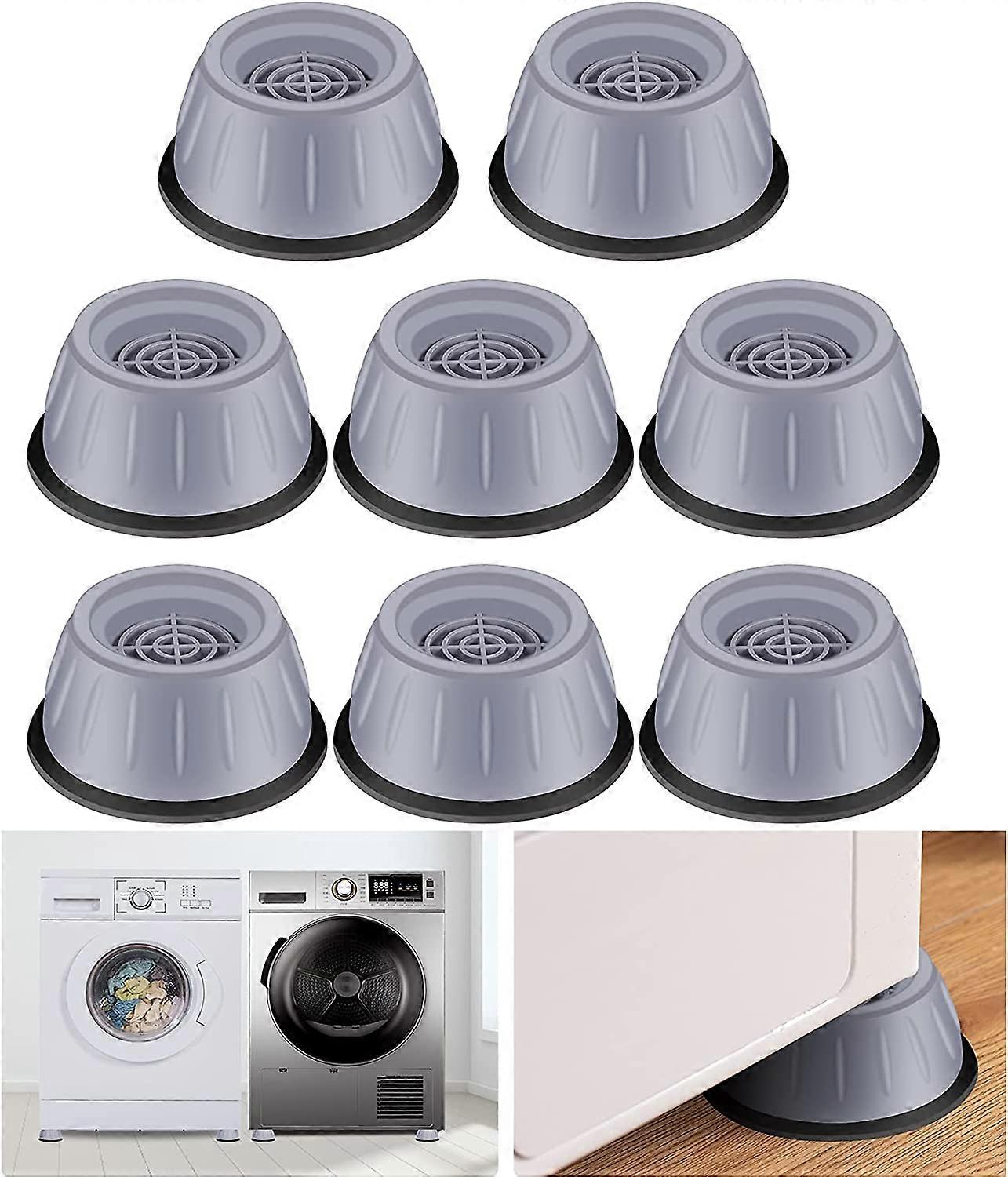 8 Pieces Washing Machine Anti-vibration Mat, Anti-noise Washing Machine Anti-vibration Pad, Universal Washing Machine Dryer Support