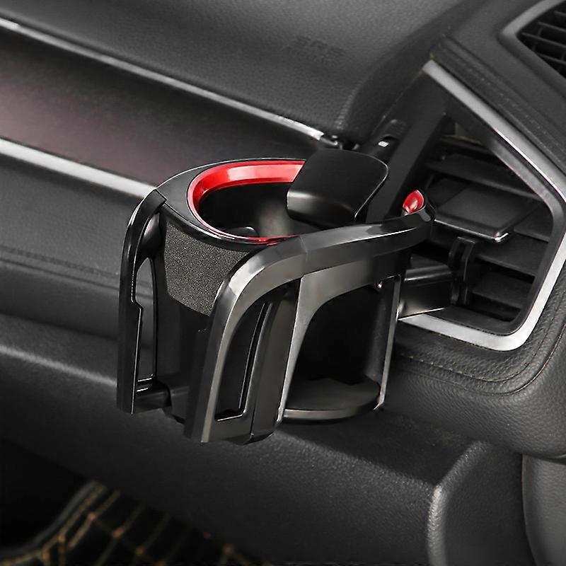 2 in 1 car cup holder (black and red)