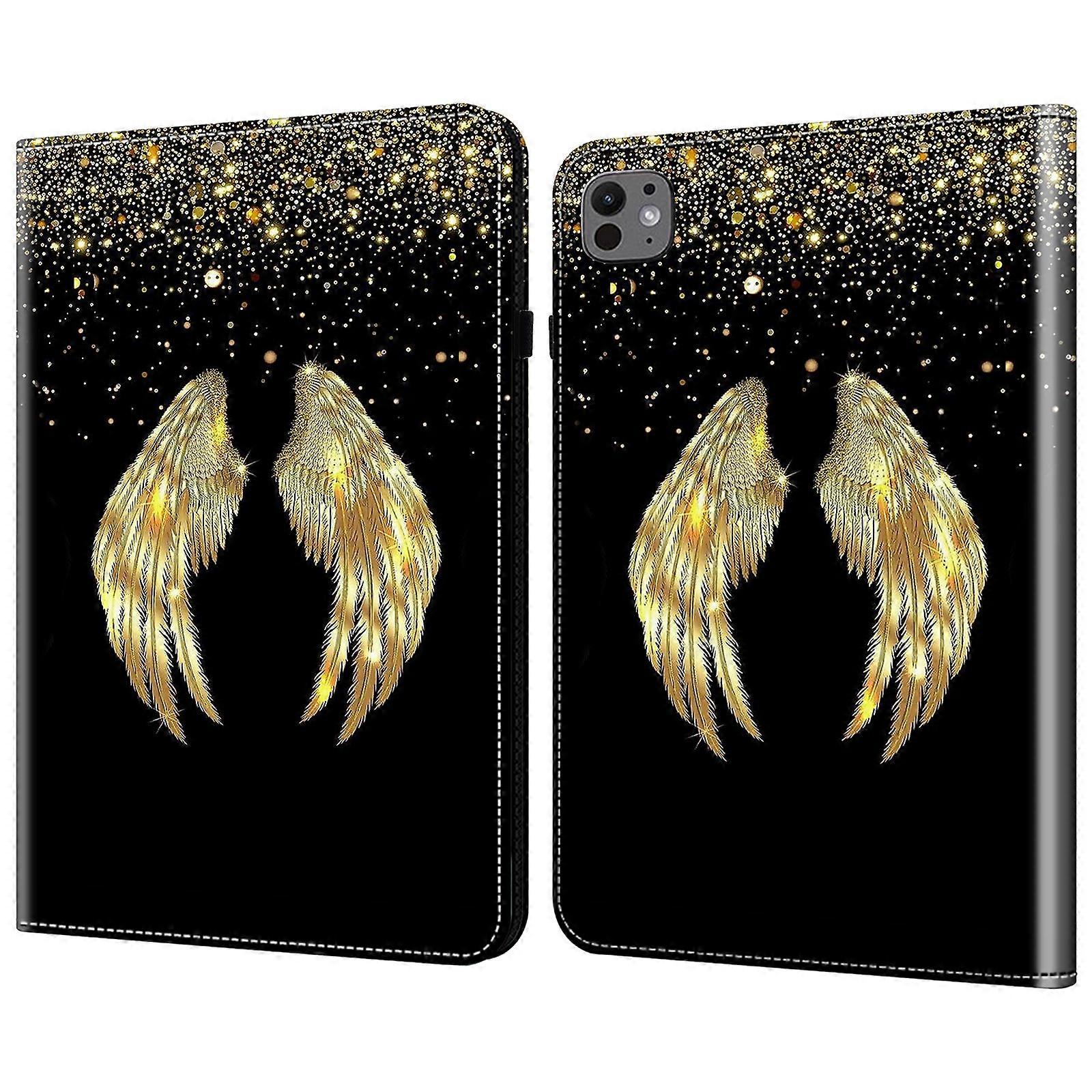 For iPad Pro 13 (2024) Stand Case Pattern Printed Leather Tablet Flip Cover