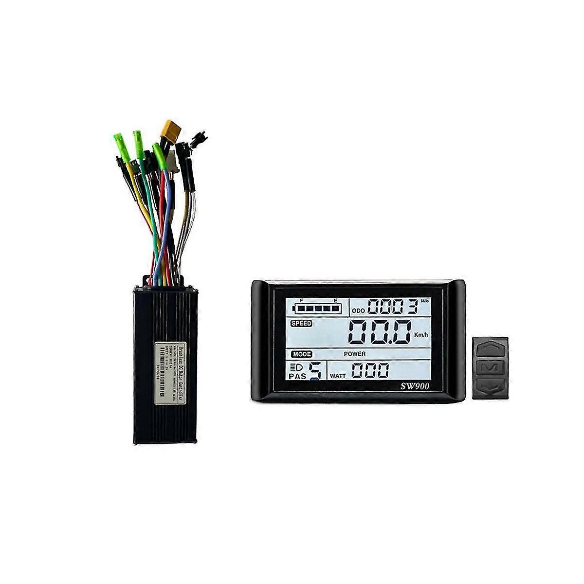 30a Three-mode Sine Wave Ebike Controller With Sw900 Display For 36v 48v 750w1000w Electric Bicycle Motor Modified Parts