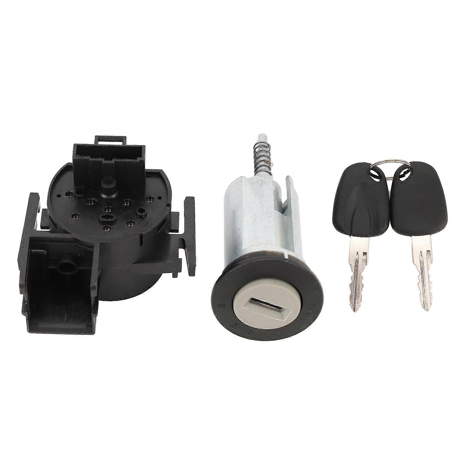 Ignition Switch Lock Cylinder Kit with Keys 93172805 Replacement for Opel Corsa B C Astra F G Stable Performance