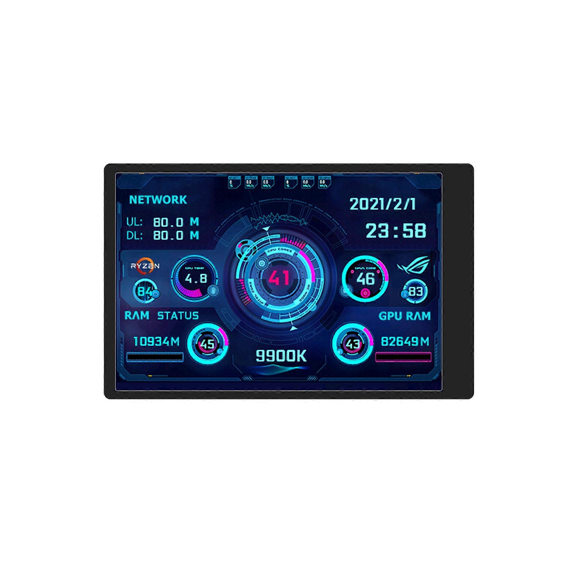 2023New 3.5 Inch IPS Type-C Secondary Screen Computer CPU GPU RAM HDD MonitorUSB Display For Freely AIDA64 mini monitor
