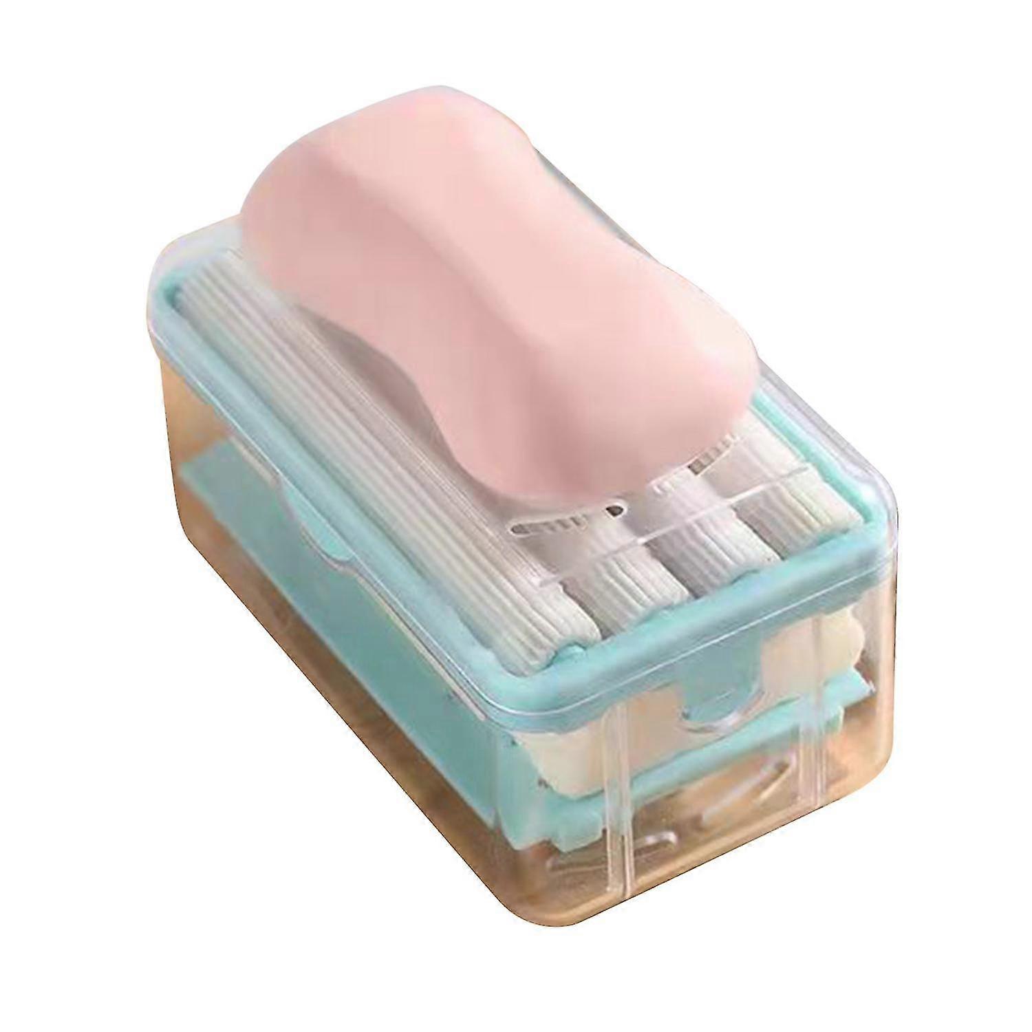 Creative Flexible Roller Soap Holder Rich Foaming Hollow Structure Plastic Soap Case for Home