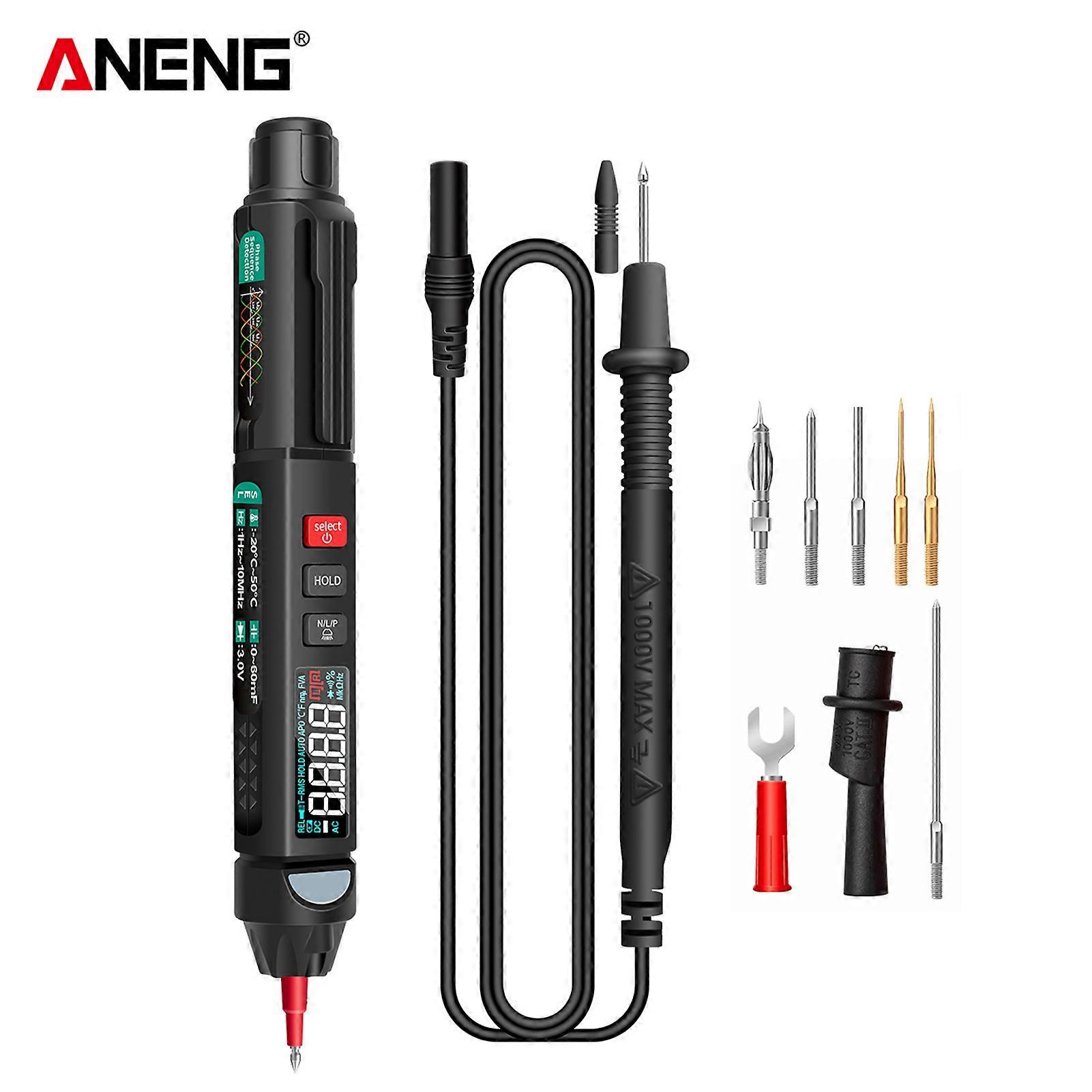 ANENG A3007 / A3008 Digital Multimeter Pen 6000 Counts Tester Meter AC/DC Voltage Resistance Diode Handheld Tester Tools