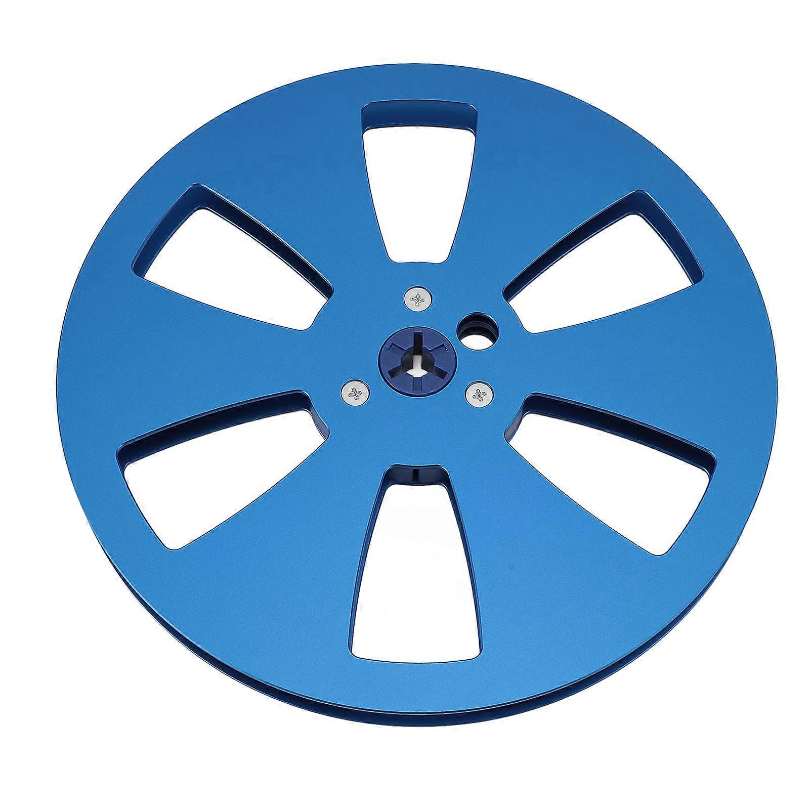 1/4 7 Inch Empty Tape Reel 6 Hole Aluminum Alloy Universal Open Reel Sound Tape Empty Disc for TEAC for ReVox Studer Opening Machine Parts Blue