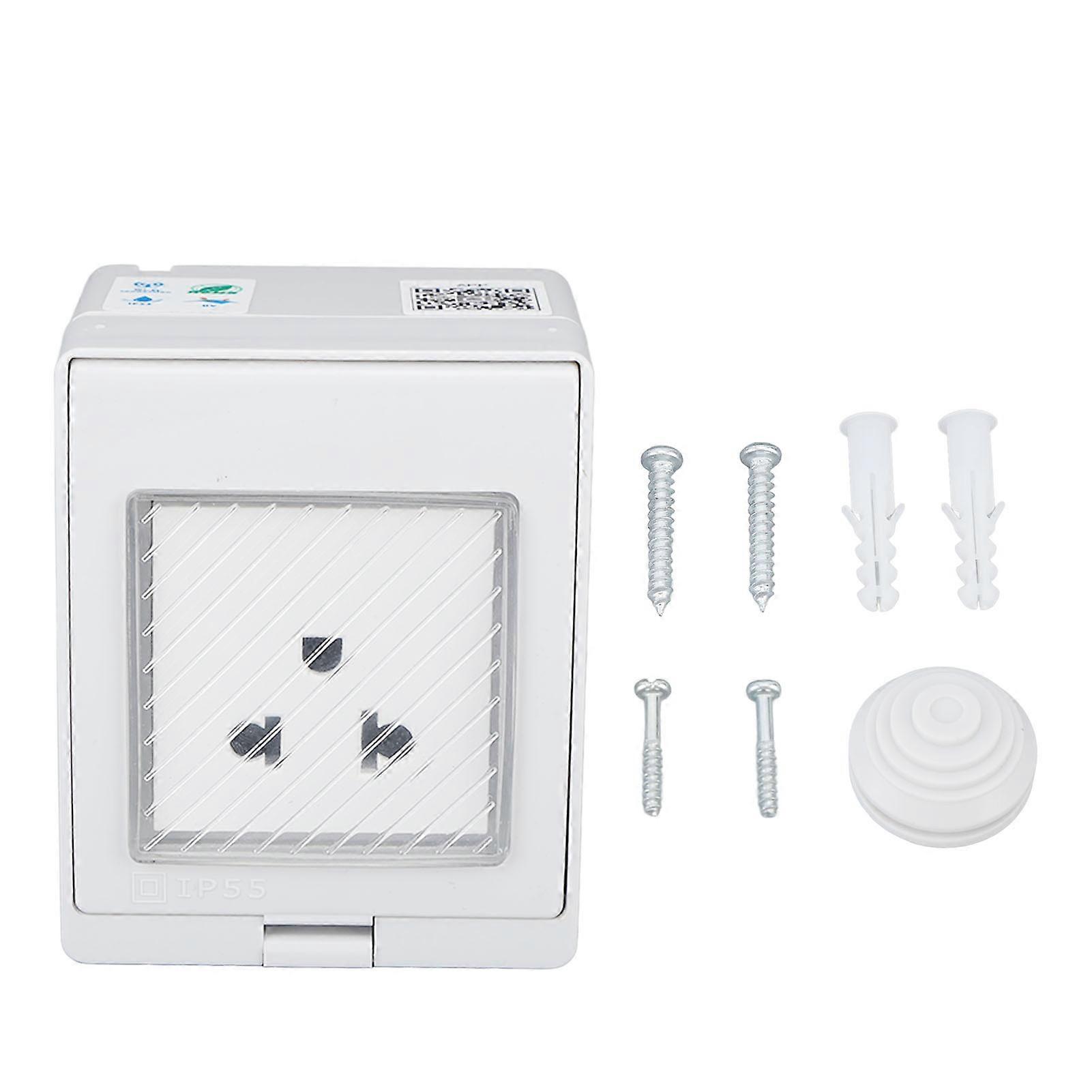 WiFi Smart Socket PC ABS IP55 Waterproof APP Remote Control Power Outlet for Bathroom Outdoor