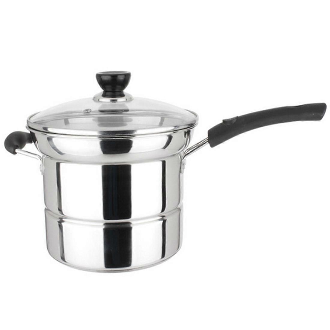 Steam and Frying Cooking Pot with Steam Tray and Frying Basket
