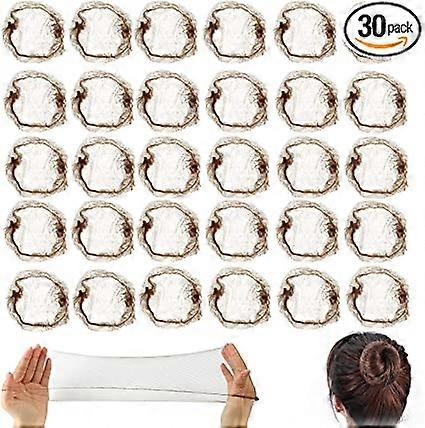 Dww-40 Pcs Filet Chignon, Filets Cheveux Invisible en Maille Fine Filet Chignon lastique Filets Cheveux pour Infirmire Danseuse Htesse de l'Air (Caf)